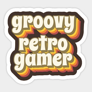 Retro Series - Groovy Retro Gamer Sticker